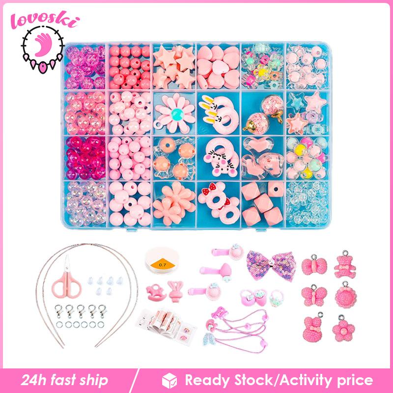 Bộ Hạt Xâu Chuỗi Nhiều Màu Sắc Dành Cho Trẻ Em