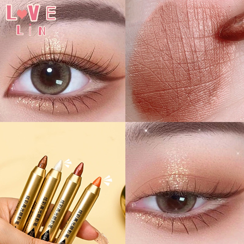 [Lovelin] Thỏi Phấn Mắt Hai Đầu Màu Sắc Tươi Sáng Lấp Lánh Bierbeni