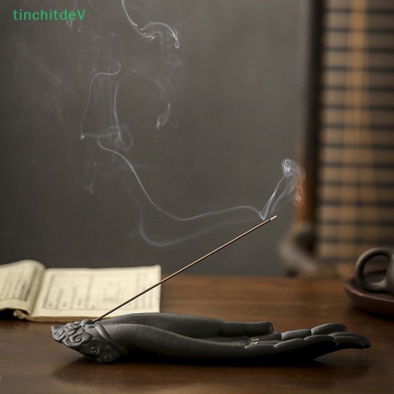 1 Đế Đốt Trầm Hương Hình Bàn Tay Phật Bằng Sứ Sáng Tạo Trang Trí Nhà Cửa / Văn Phòng