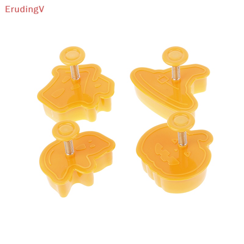 [ErudingV] Khuôn Nhựa Cắt Bánh Quy Chủ Đề Bí Ngô Ma Trang Trí Halloween [Mới]