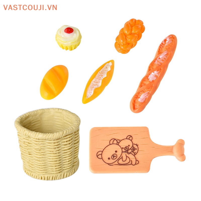 Set 5 Mô Hình Bánh Mì VASTJI Trang Trí Nhà Búp Bê