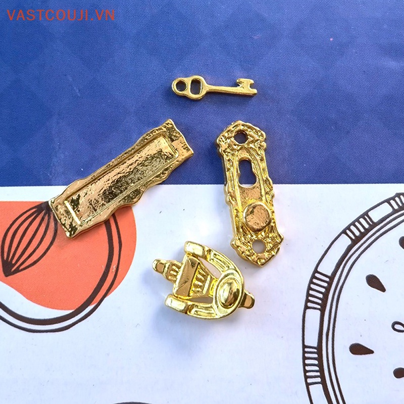 Phụ Kiện Ổ Khóa Cửa Mini Bằng Kim Loại Trang Trí Nhà Búp Bê VN