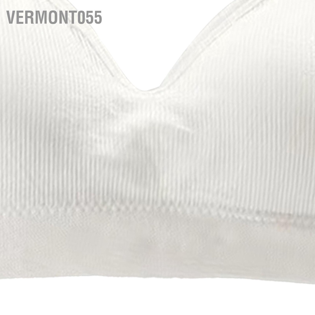 Vermont055 Áo ngực không dây Màu tinh khiết Thoải mái Tinh tế Thoáng khí Hỗ trợ mạnh mẽ thể thao liền mạch