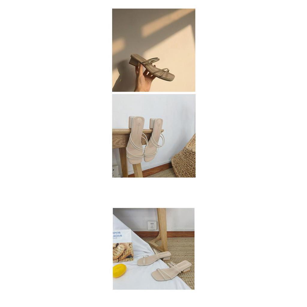 [Hàng Quảng Châu]SP302 Sandal quai mảnh kiểu dáng Hàn Quốc