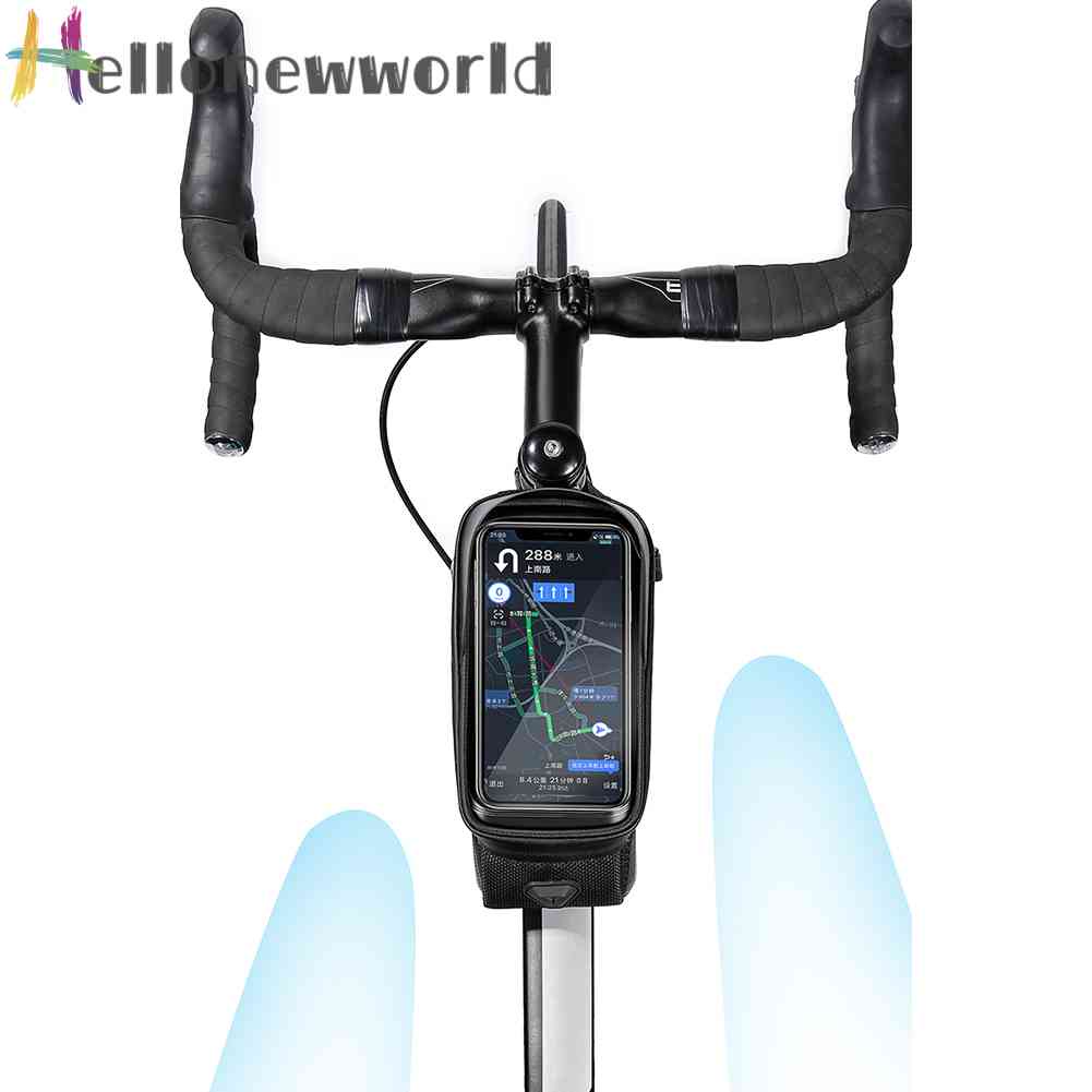 Túi Đựng Điện Thoại Cảm Ứng 1L Họa Tiết Phản Quang Chống Thấm Nước Gắn Xe Đạp Ốp