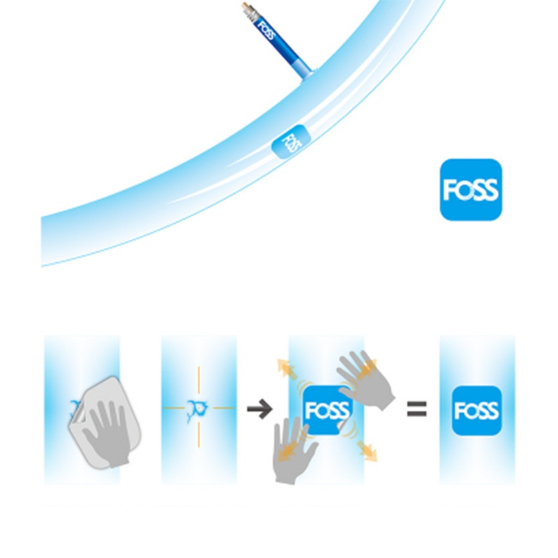 Foss 6Pcs-Set Miếng vá lốp xe đạp Khô nhanh Dụng cụ sửa chữa ống xe đạp bên trong Công cụ sửa chữa xe đạp đường bộ MTB