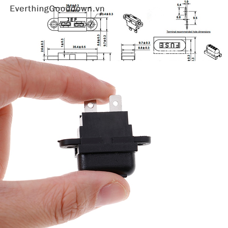 Everthinggooddown Set 5 Hộp Cầu Chì 30A Amp Tiêu Chuẩn Kèm Nắp Đậy Cho Ô Tô / Tàu Thuyền / Xe Tải vn