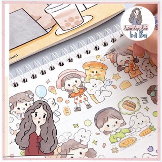 Dao chiết dạng bút và dụng cụ miết thẳng washi tape/stickers dùng với sổ chiết hoặc giấy chiết