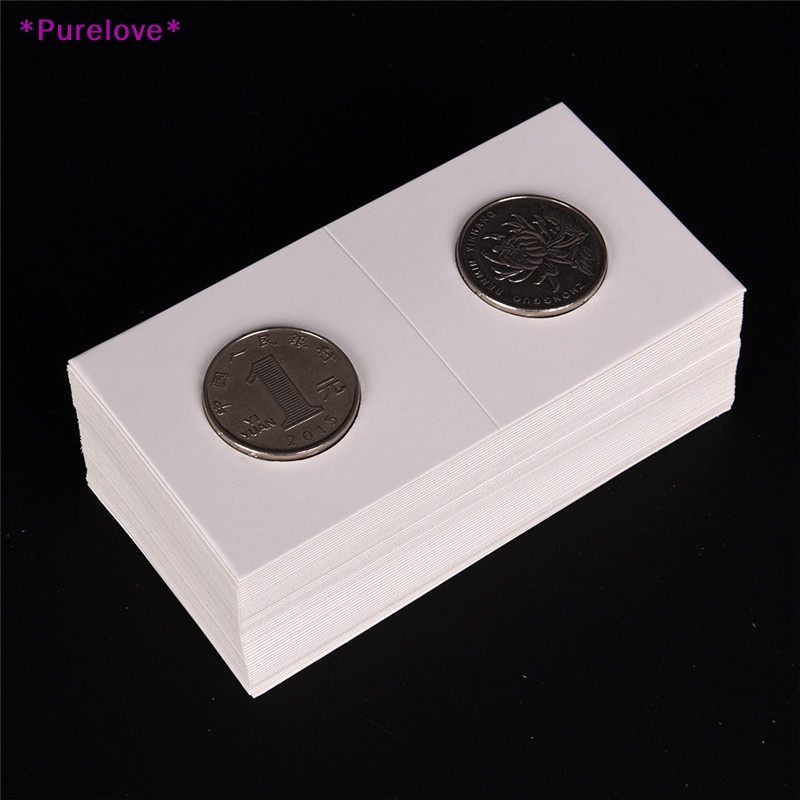 Set 50 Hộp Giấy Các Tông Màu Trắng 2 X 2 Mylar Tiện Dụng Mới