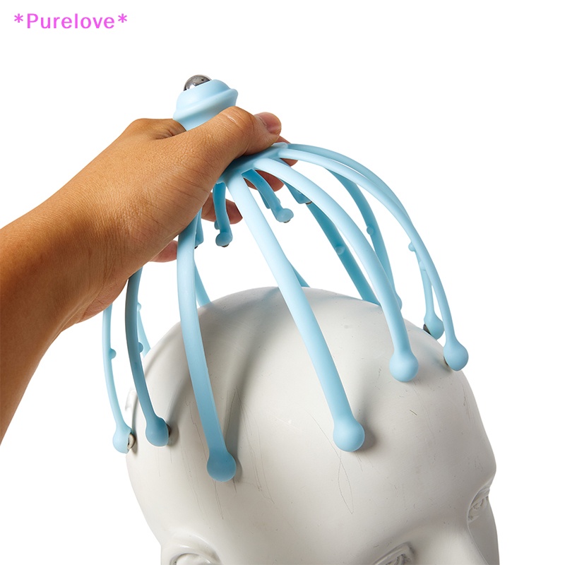 1 Dụng Cụ Mát Xa Đầu Với 18 Ngón Tay Giúp Giảm Căng Thẳng