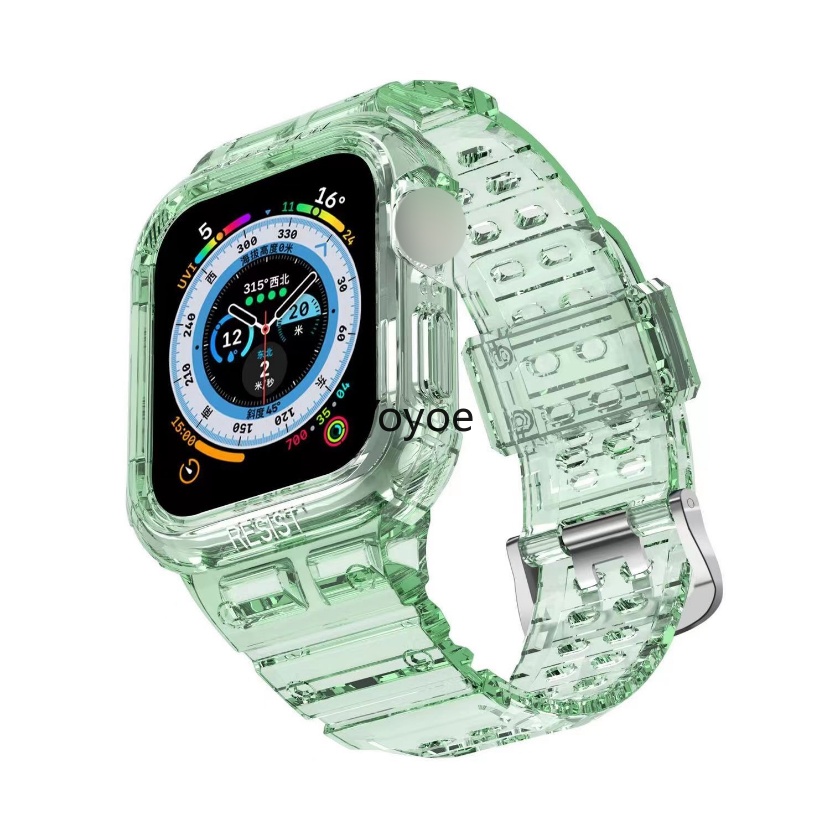 Bộ Dây Đeo + Vỏ Bọc Bằng TPU Cho Đồng Hồ Apple 49mm 45mm 41mm 44mm 40mm 38mm iwatch Series 1 2 3 4 5 SE 6 7 8 Ultra