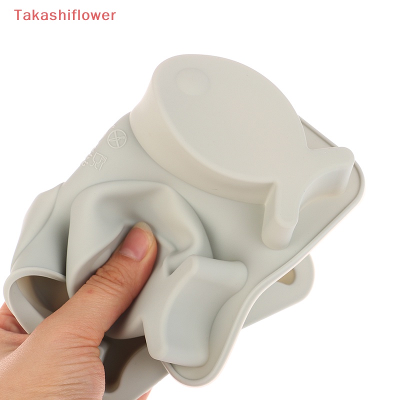 1 Khuôn Silicone Làm Bánh Hình Cá 4 Lỗ DIY
