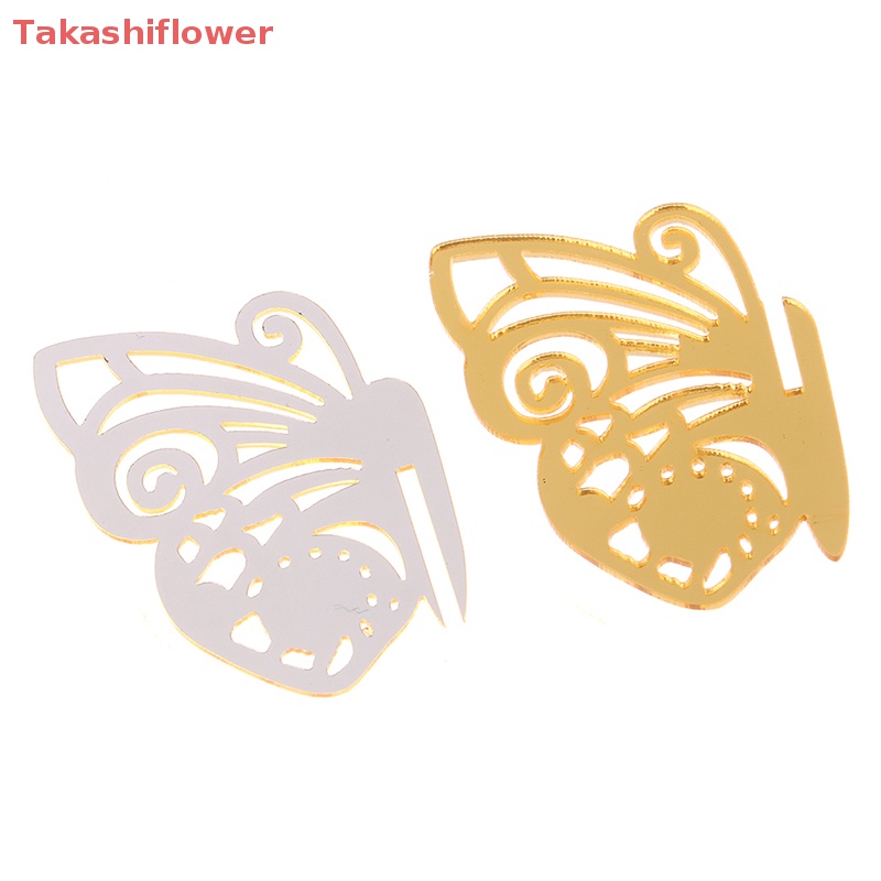 Set 5 Bươm Bướm Bằng Acrylic Trang Trí Bánh Kem