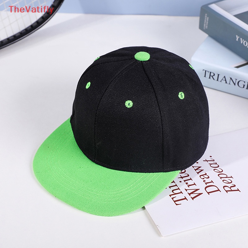 [Thevalifly] Mũ Lưỡi Trai Cotton Phẳng Phong Cách Hiphop Bóng Chày Mùa Hè Có Thể Điều Chỉnh Kích Thước