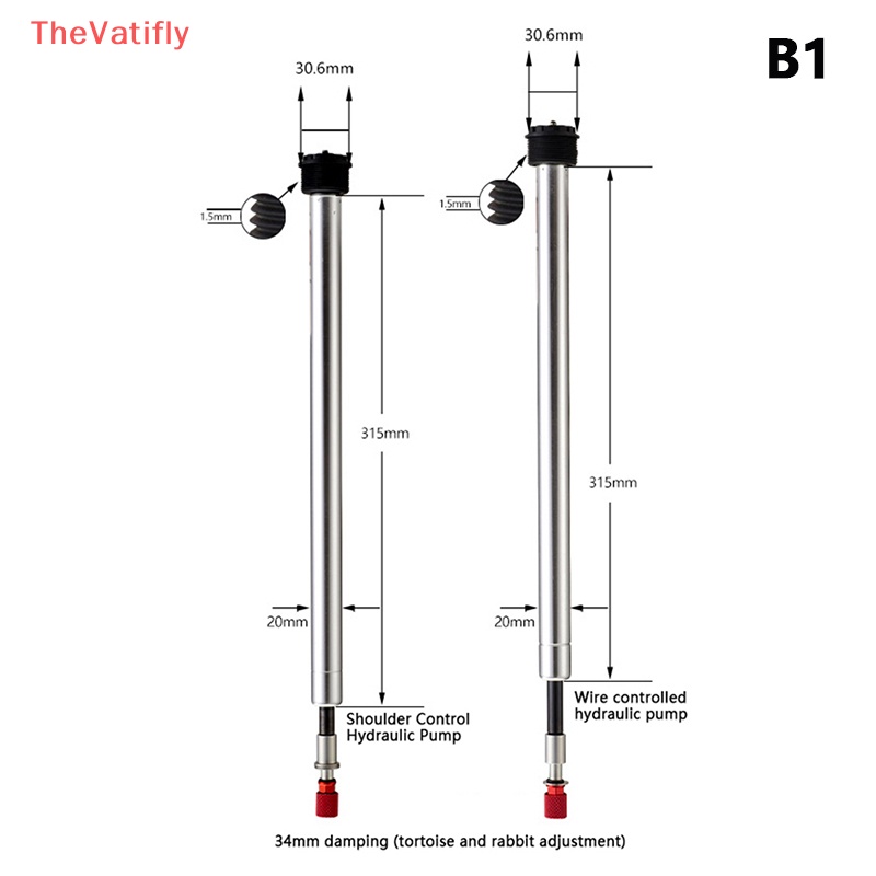 Phuộc Giảm Xóc 32 / 34mm Bằng Hợp Kim Thép Cho Xe Đạp Điều Khiển Từ Xa
