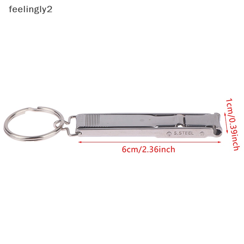 Kềm Cắt Móng Tay Bằng Thép Không Gỉ Siêu Mỏng Có Thể Gập Lại Kèm Đồ Dũa Móng Tay