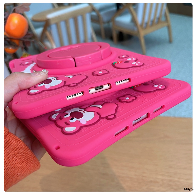 Ốp Máy Tính Bảng Silicon In Hình Dâu Tây Hoạt Hình Cho Ipad 10.2 Ipad 10Th 10.9 Mini 4 / 5 Ipad Air 4 / 5 Pro 11 Ipad 9Th Mini 2