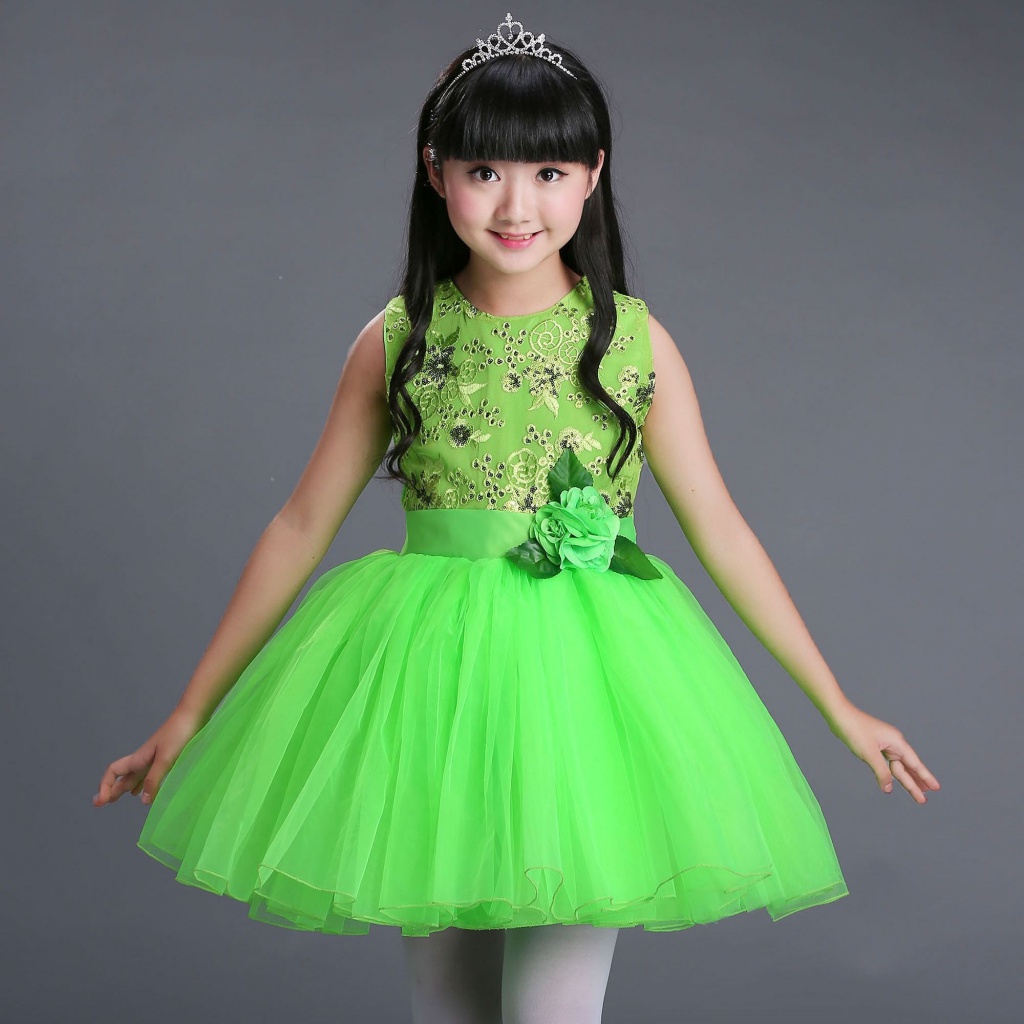 Đầm Công Chúa Pettiskirt Gauzy Dùng Biểu Diễn Nhảy Múa Dành Cho Bé Gái Mẫu Giáo