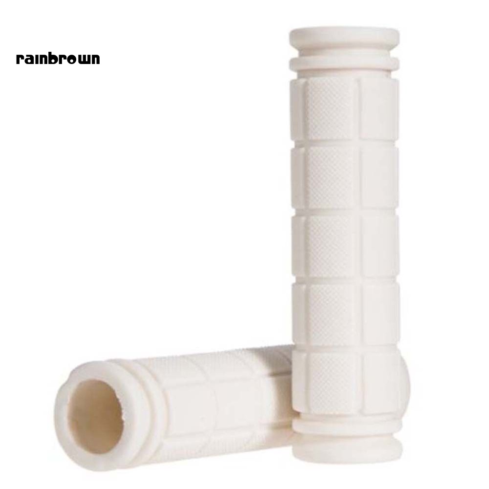 1 Cặp Vỏ Bọc Tay Cầm Xe Đạp Bằng Cao Su Chống Trượt Trọng Lượng Nhẹ Nhiều Màu