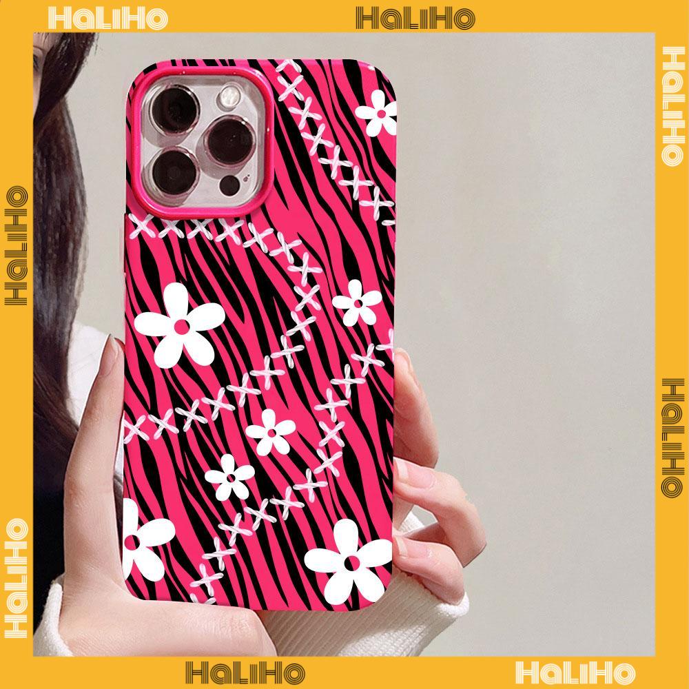 For iPhone 11 iPhone Case Red Glossy TPU Soft Case Shockproof Protection Camera Full Screen White Flowers Compatible with iPhone 14 13 Pro max 12 Pro Max 11 xr xs max 7 8Plus
