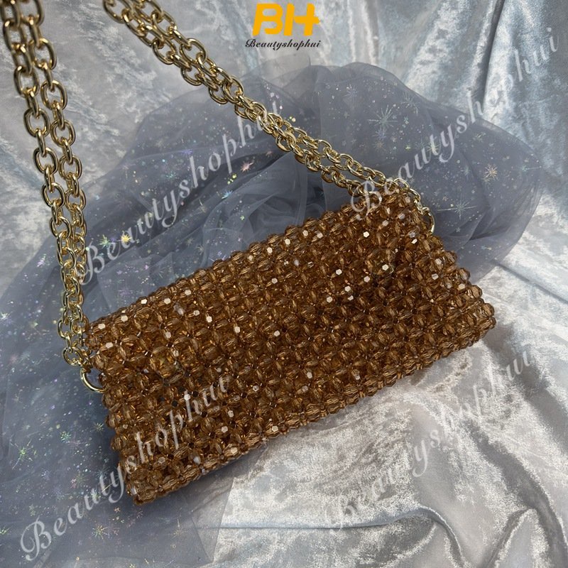 Túi Đeo Chéo Chuỗi Hạt Nam Châm Thời Trang Cho Nữ