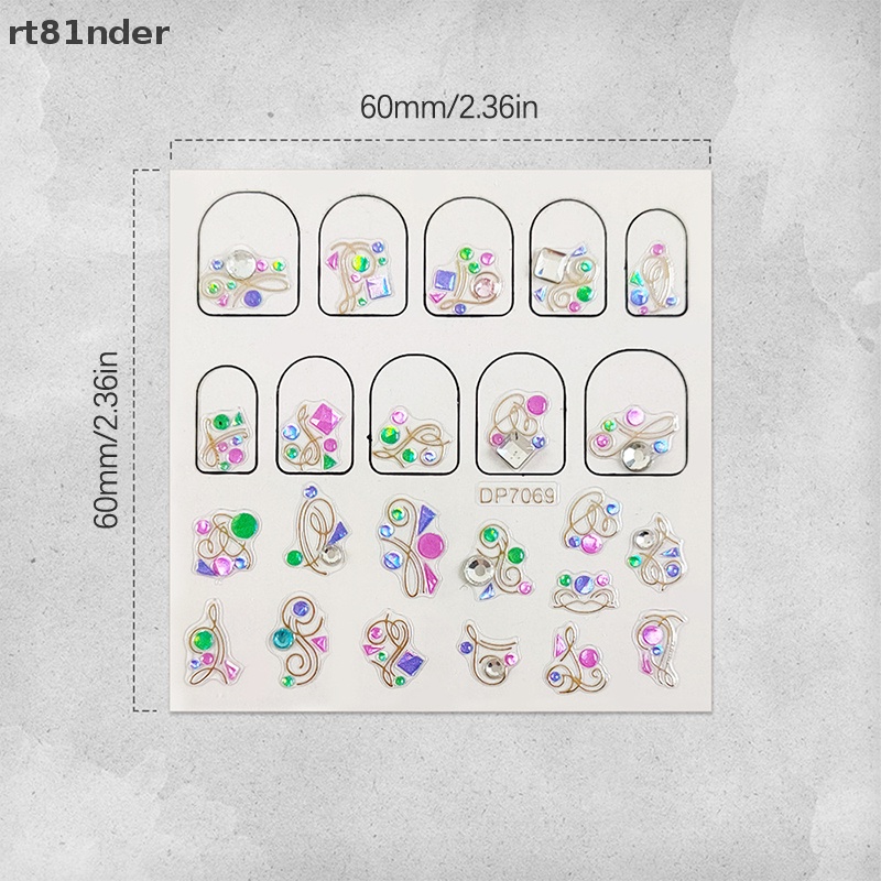 Hộp Phụ Kiện Đá 3D Đính Trang Trí Móng Tay Nghệ Thuật