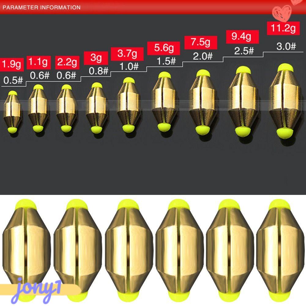 Set 9 Chì Câu Cá Bằng Đồng Thau