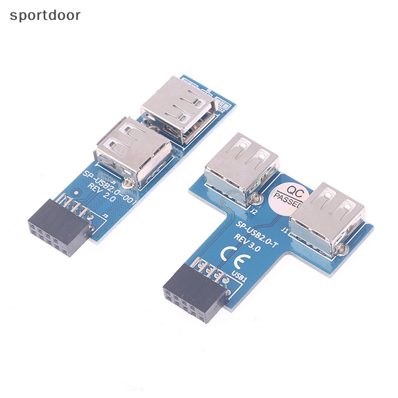 Bo Mạch Chủ Chuyển Đổi USB 2.0 Hub 9Pin Sang 2 Cổng USB A Female Chuyên Dụng
