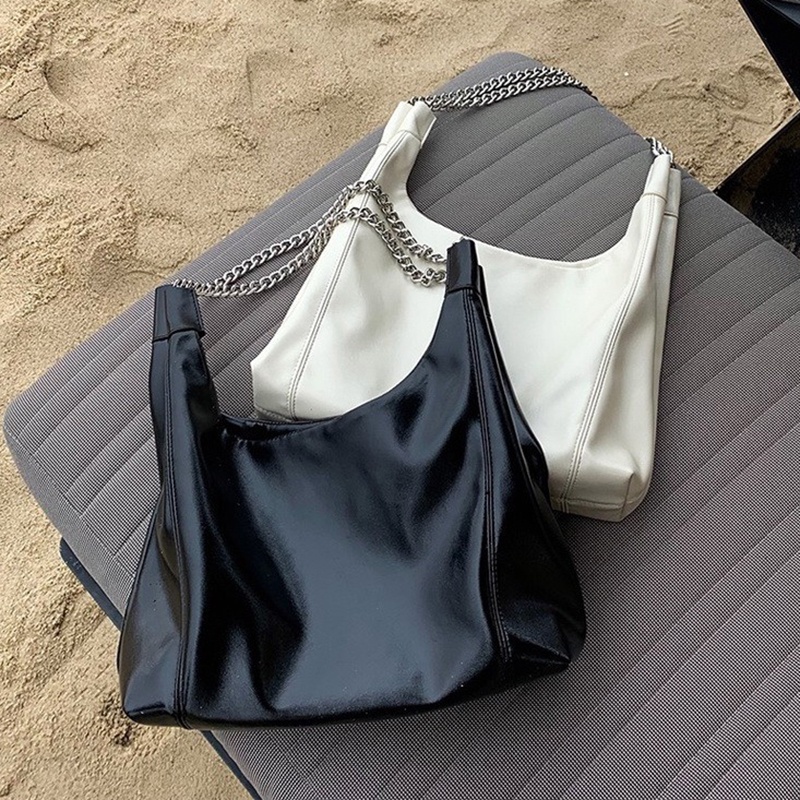 Túi Xách Da Cỡ Lớn Có Dây Xích Đeo Vai Sành Điệu Cho Nữ