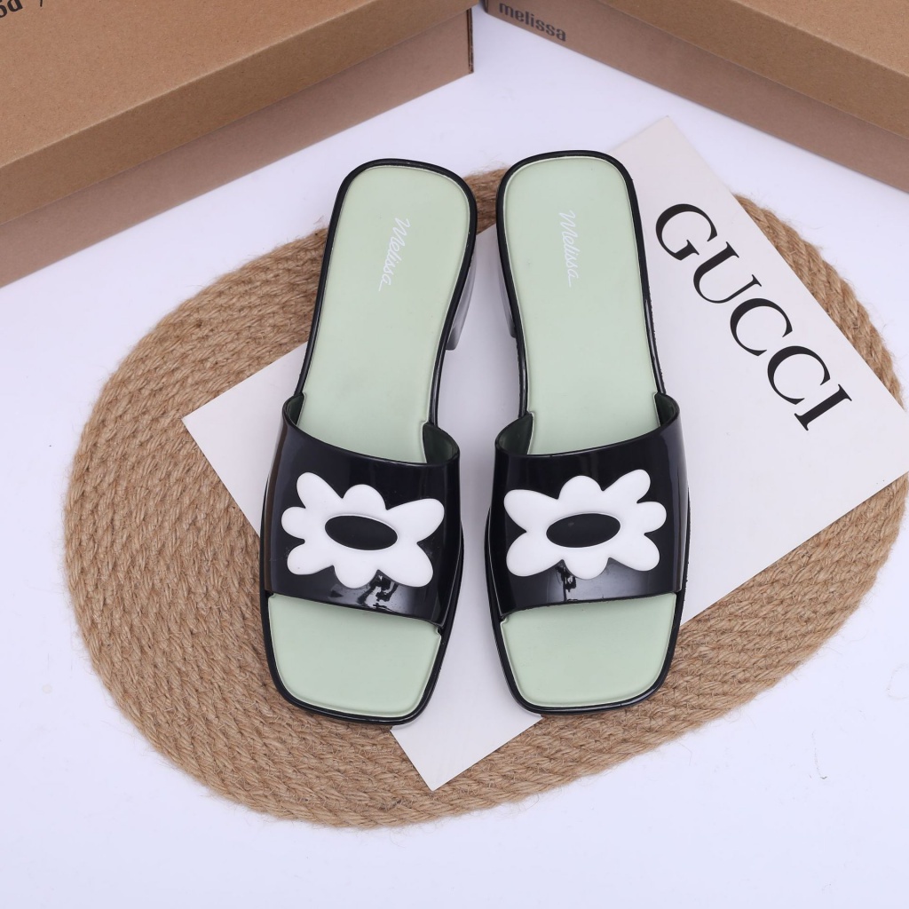 Sandal Cao Gót Đính Hoa Phong Cách Mới 2022 Dành Cho Nữ Melissa