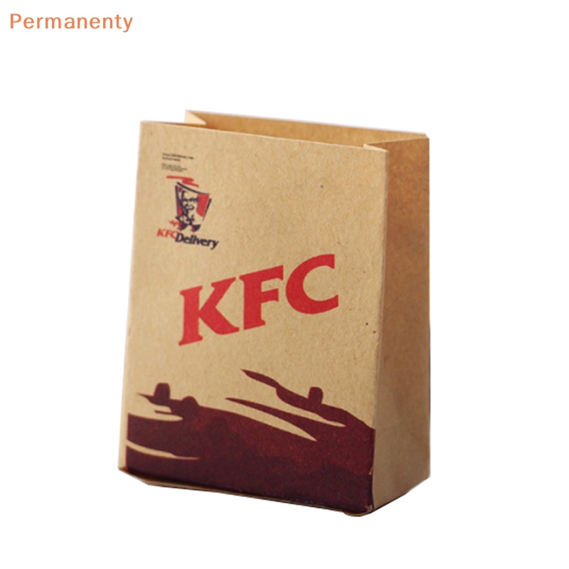 Set 5 Túi Giấy Đựng Bánh Hamburger / Khoai Tây Chiên Đồ Chơi Búp Bê