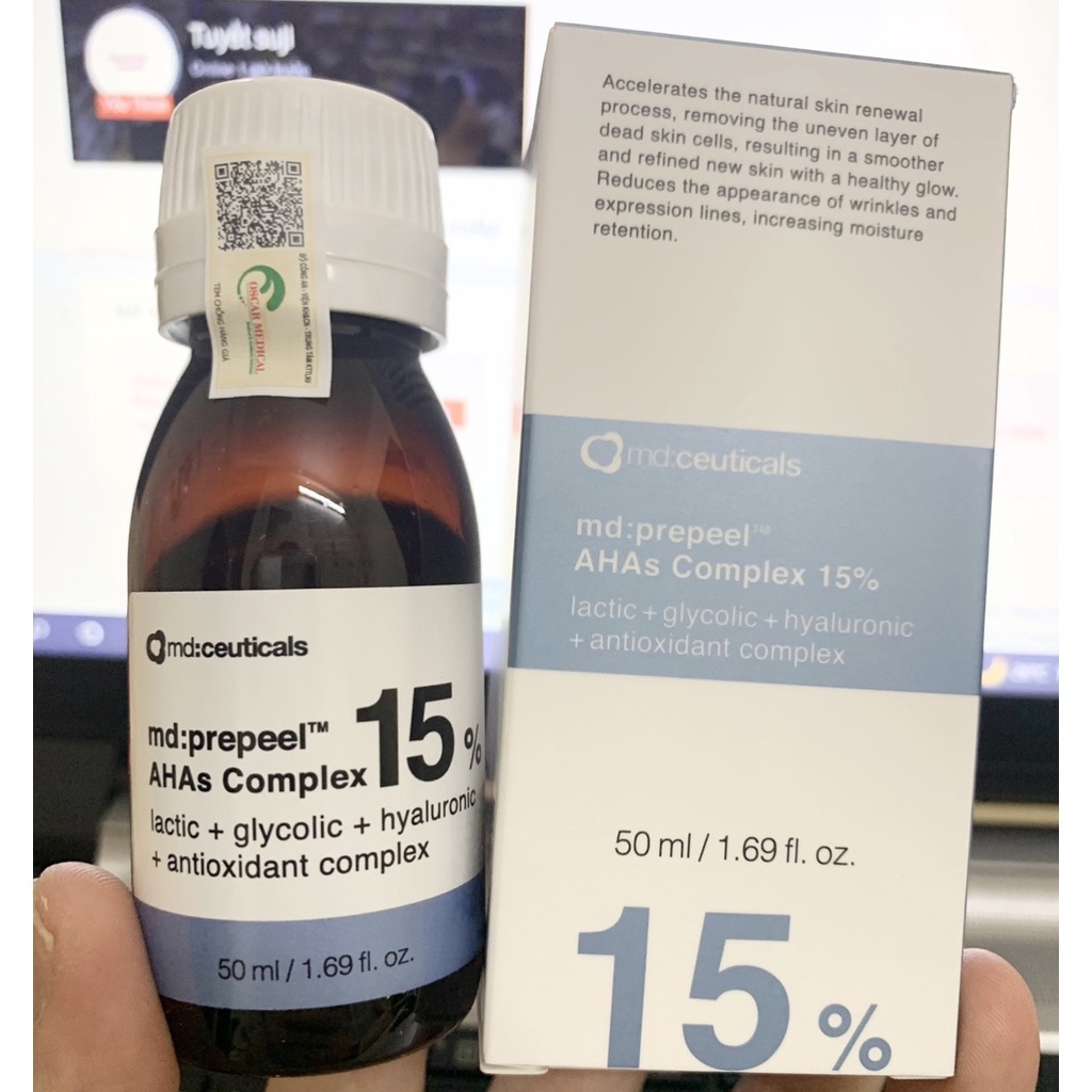 3 ml tinh chất thay da sinh học Md: Peel 14 % 15% 17% 30% 40% 50%