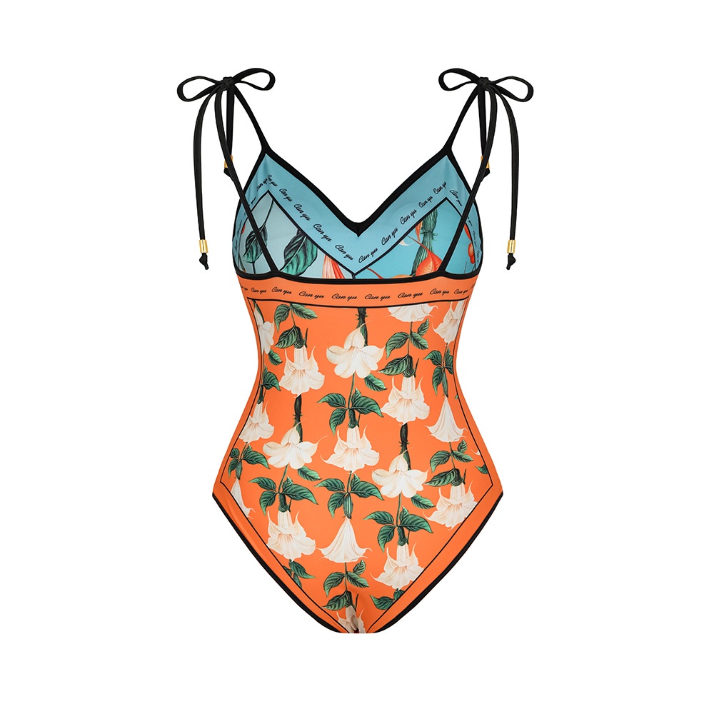 Bikini Một Mảnh Cột Dây Hai Mặt Phong Cách Mới Cho Nữ đồ bơi