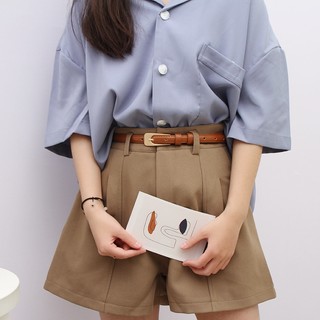 Thắt Lưng Mỏng Phong Cách Retro Hàn Quốc Đơn Giản Dễ Phối Đồ Cho Nữ