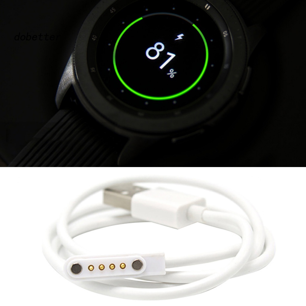 Cáp Sạc Nhanh Cao Su 80cm Cho Đồng Hồ Thông Minh 4Pin