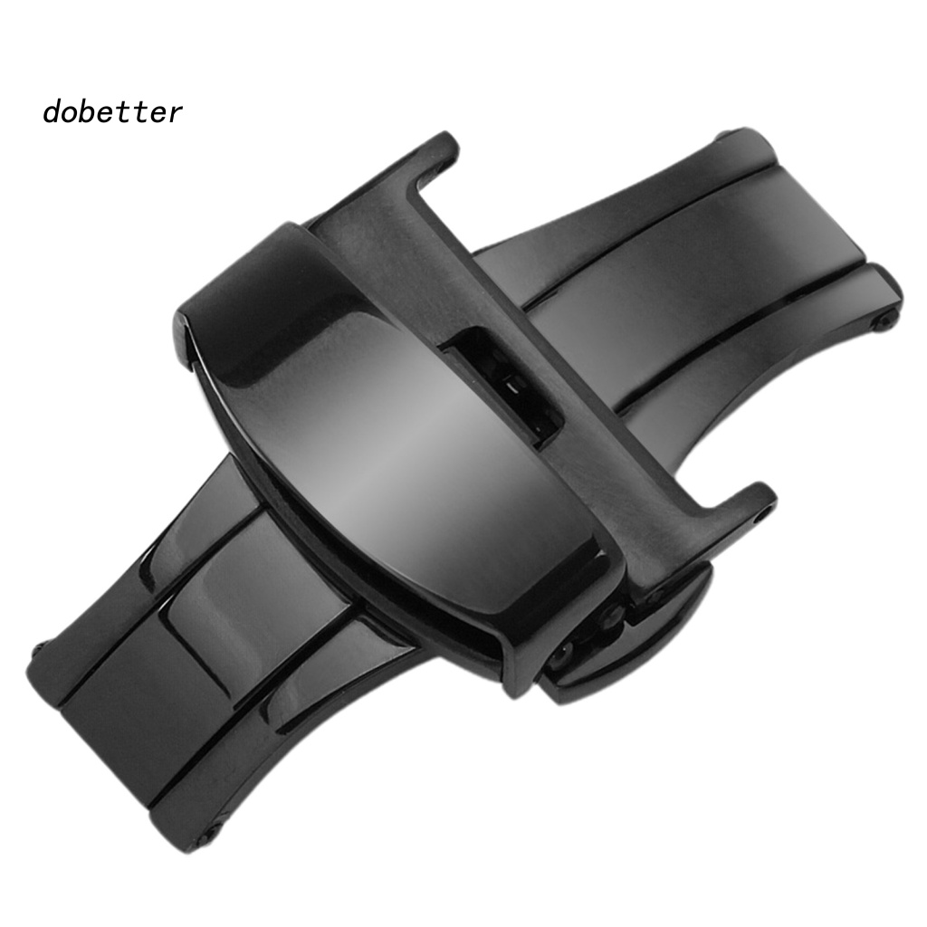 &lt; Dobetter &gt; Dây Đồng Hồ Bằng Thép Không Gỉ Cứng Chắc Chắn Có Khóa Cài Thông Dụng Mặc Hàng Ngày