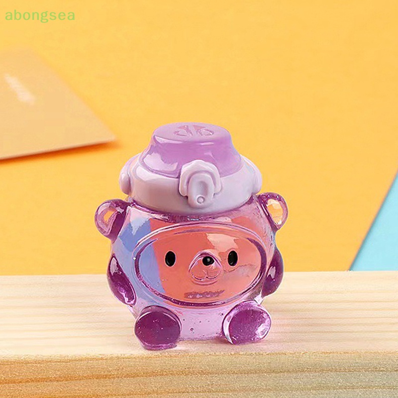 Abongsea Set 2 Mô Hình Gấu Mini Bằng Nhựa Resin Trang Trí Ốp Điện Thoại
