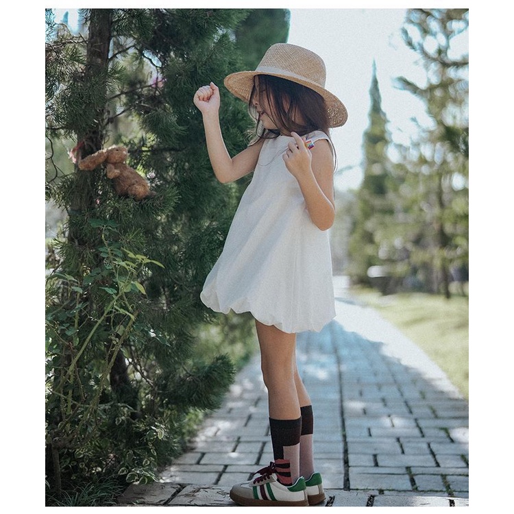 Đầm Công Chúa Sát Nách Dáng Ngắn Kiểu Hàn Quốc Dễ Thương Cho Bé Gái