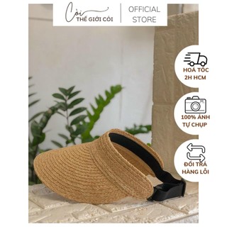 Nón lưỡi trai cói mềm