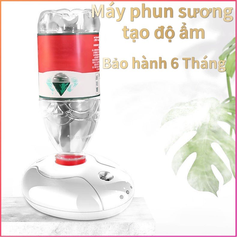 Máy phun sương tạo độ ẩm không khí mini sạc bằng cáp USB tiện dụng - Bảo hành 6 Tháng