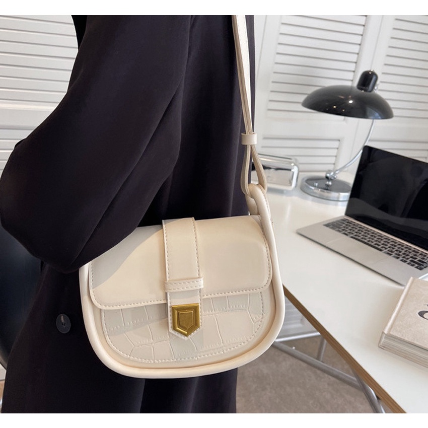 Túi xách nữ đeo chéo da dày giá rẻ đẹp đi chơi phong cách thời trang hàn quốc dễ thương Dáng tròn Bachhoaonline68 621