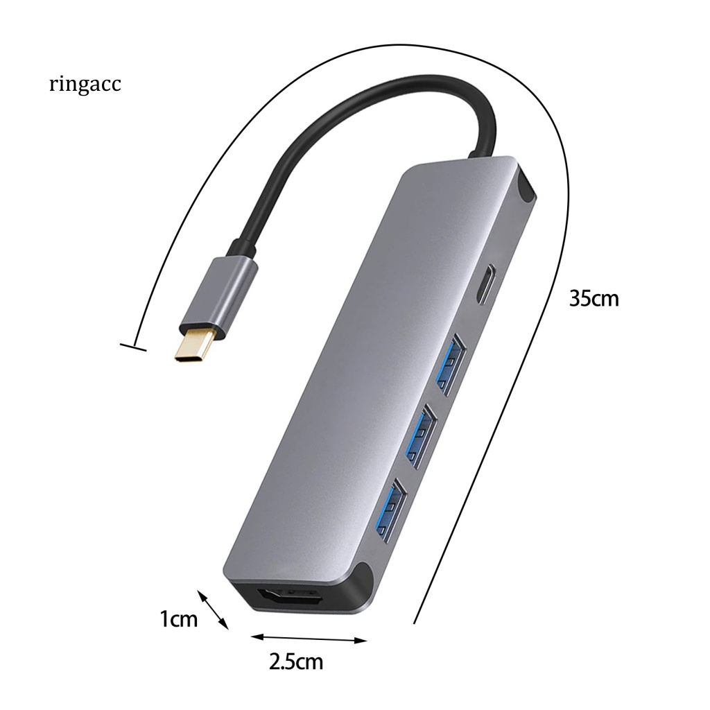 Trạm Sạc Nhanh Chuyển Đổi 4K @ 30Hz 100w 5 Trong 1 Type-C Sang HDMI Cho Văn Phòng