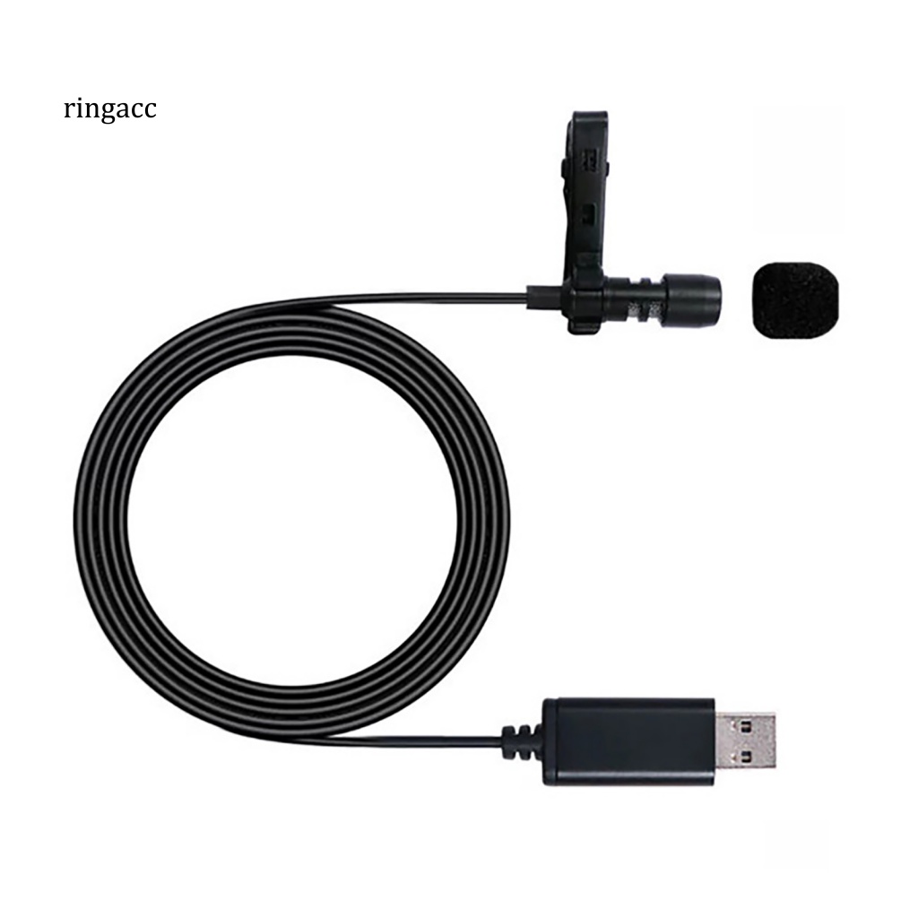 Micro RGA Lavalier Cổng USB Âm Thanh Nổi Đa Năng Nhỏ Gọn Cho Máy Tính PC Ngoài Trời