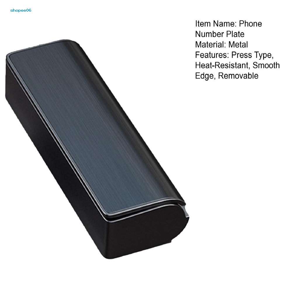 Bảng Số Điện Thoại Đỗ Xe Hơi Tạm Thời Từ Tính Cách Nhiệt Thiết Kế Đơn Giản