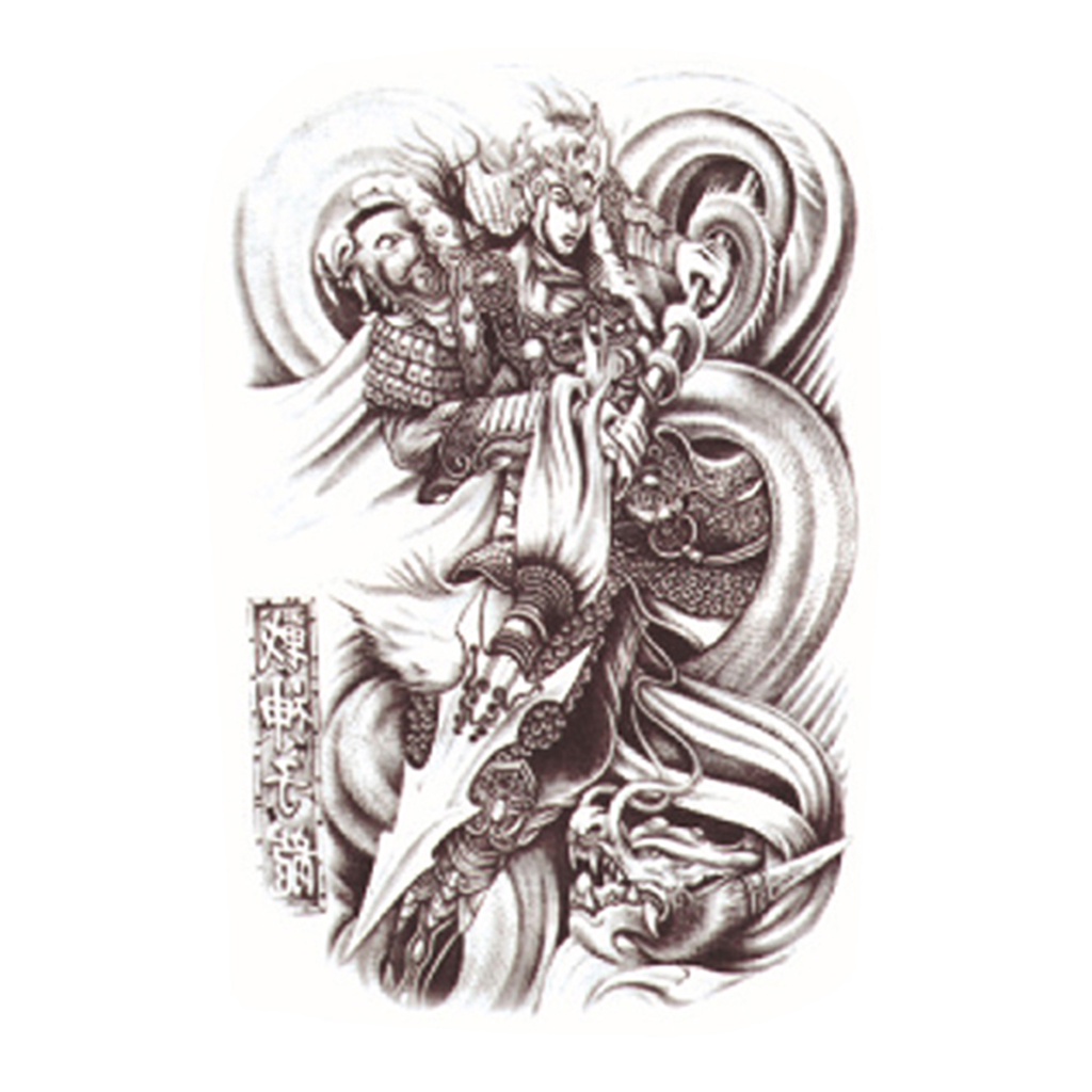 Hình Xăm Dán Tạm Thời Hình Đầu Lâu Quyến Rũ