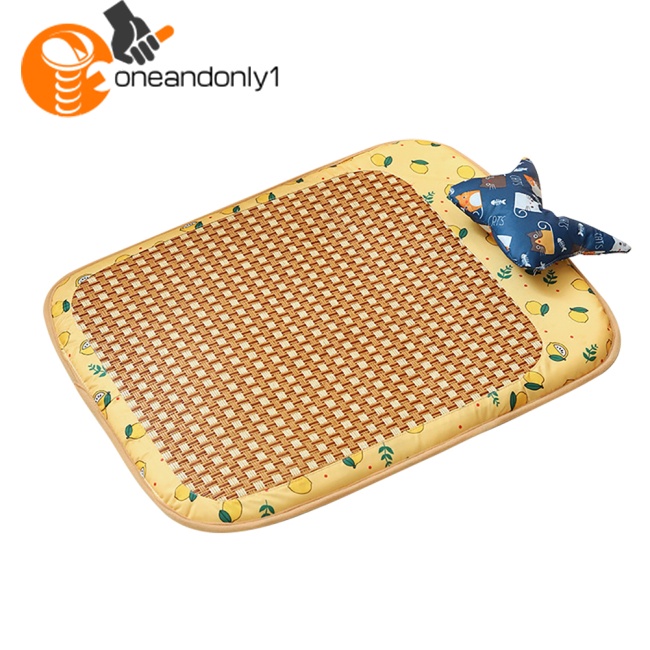 Thảm Làm Mát Mùa Hè Kèm Gối Chống Cắn Cho Thú Cưng Cỡ Nhỏ / Vừa / Lớn