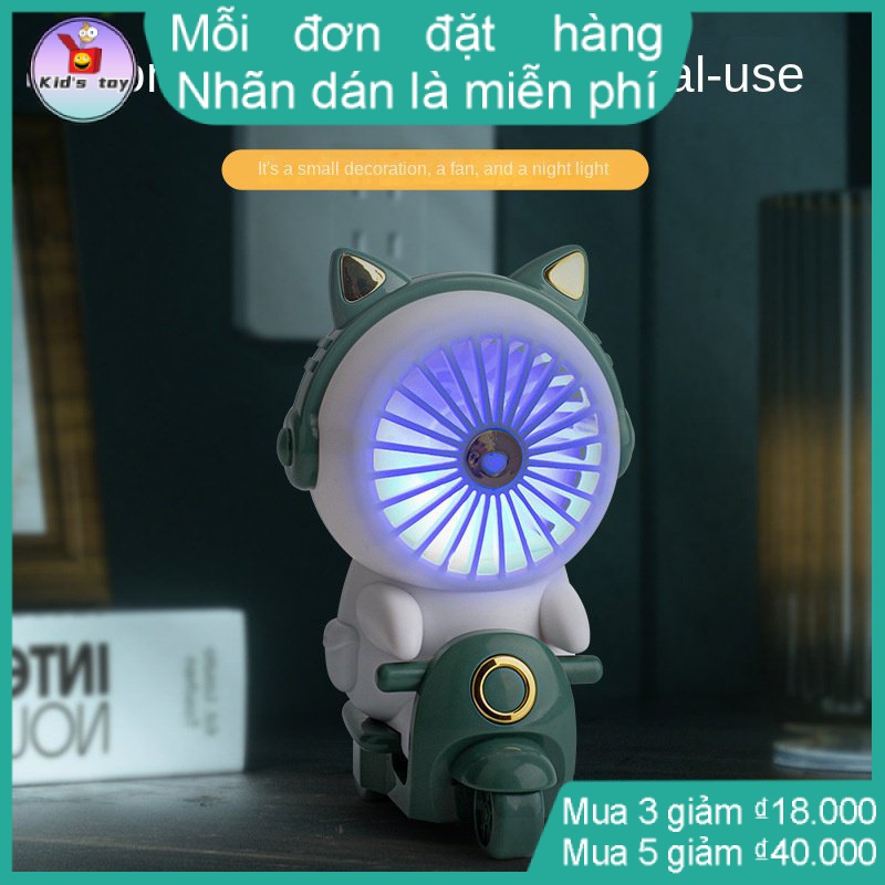quạt mini sạc điệnquạt sạc pinlưới bọc quạt an toàn cho béquạt mini cho béquạt sưởi mini Quạt Để Bàn Etfs0504 Hình Thú Cưng Dễ Thương Hai Tốc Độ Gió Cao Yên Tĩnh Sạc usb