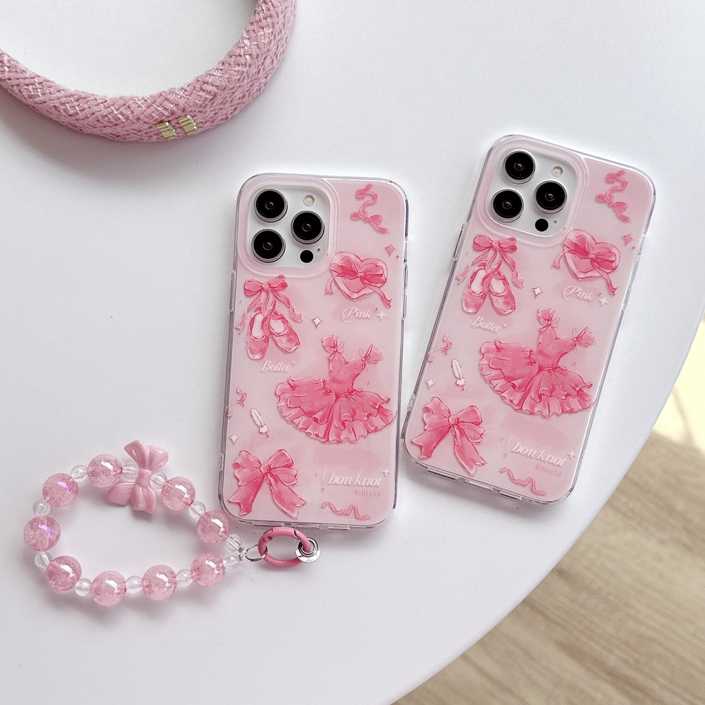 Ốp Điện Thoại IMD Hai Mặt Chống Sốc Có Dây Đeo Cho IPhone 14 13 12 11 Pro Max