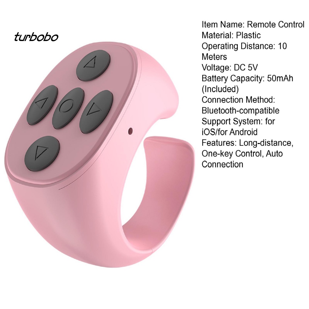 Thiết Bị Điều Khiển Video Ngón Tay Tự Động Kết Nối Bluetooth Không Dây Cho Điện Thoại Di Động Lười Biếng Pin Dài