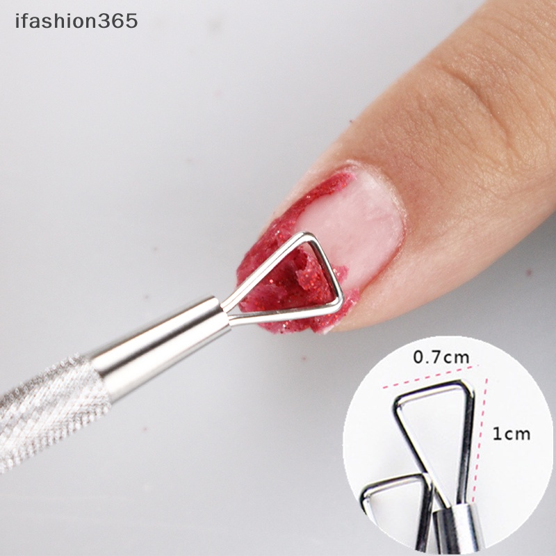 Dụng Cụ Hai Đầu Bằng Thép Không Gỉ Chuyên Dụng Cho Làm Móng